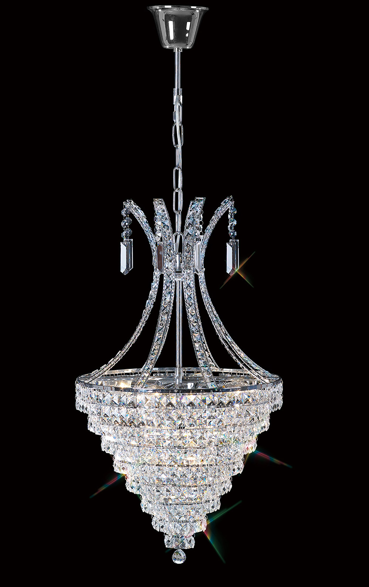 IL30019  Kanya Crystal Chandelier 8 Light